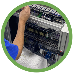 worker wiring panel