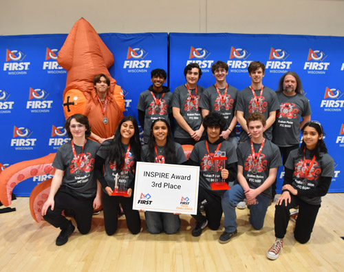 Homestead high school robotics team photo